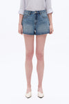 Mid Rise Denim Shorts-Shorts-BAYEAS