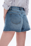 Mid Rise Denim Shorts-Shorts-BAYEAS