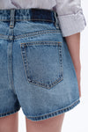 Mid Rise Denim Shorts-Shorts-BAYEAS