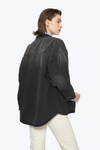 Oversized Denim Shirt Jacket with Faded Wash-Jackets-BAYEAS