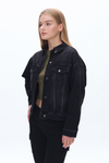 Drop Shoulder Denim Jacket-Jackets-BAYEAS