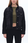 Drop Shoulder Denim Jacket-Jackets-BAYEAS