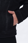 Drop Shoulder Denim Jacket-Jackets-BAYEAS