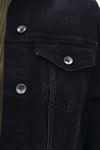 Drop Shoulder Denim Jacket-Jackets-BAYEAS