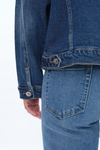 Drop Shoulder Denim Jacket-Jackets-BAYEAS
