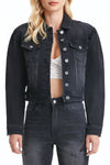 Puffy Sleeve Denim Jacket-Jackets-BAYEAS