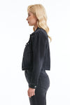 Puffy Sleeve Denim Jacket-Jackets-BAYEAS
