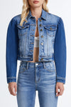 Puffy Sleeve Denim Jacket-Jackets-BAYEAS