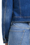 Puffy Sleeve Denim Jacket-Jackets-BAYEAS