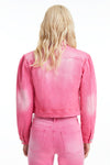 Puffy Sleeve Denim Jacket-Jackets-BAYEAS