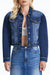 Puffy Sleeve Denim Jacket-Jackets-BAYEAS
