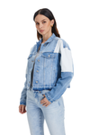Patch Work Denim Jacket-Jackets-BAYEAS