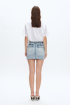 Short Denim Skirt With Pockets-Skirts-BAYEAS