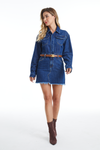 The Resa Denim Shirt Dress-Dresses-BAYEAS