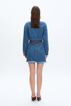 The Resa Denim Shirt Dress-Dresses-BAYEAS