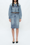 Doris Denim Long Sleeve Dress-Dresses-BAYEAS