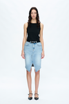 Tara Mid Rise Slit Midi Skirt