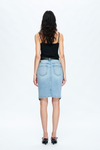 Tara Mid Rise Slit Midi Skirt