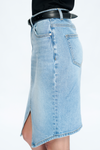 Tara Mid Rise Slit Midi Skirt