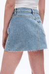 Rhinestones Denim Skirt
