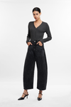 Katia Tailored Barrel Leg Denim Jeans-Barrel-BAYEAS