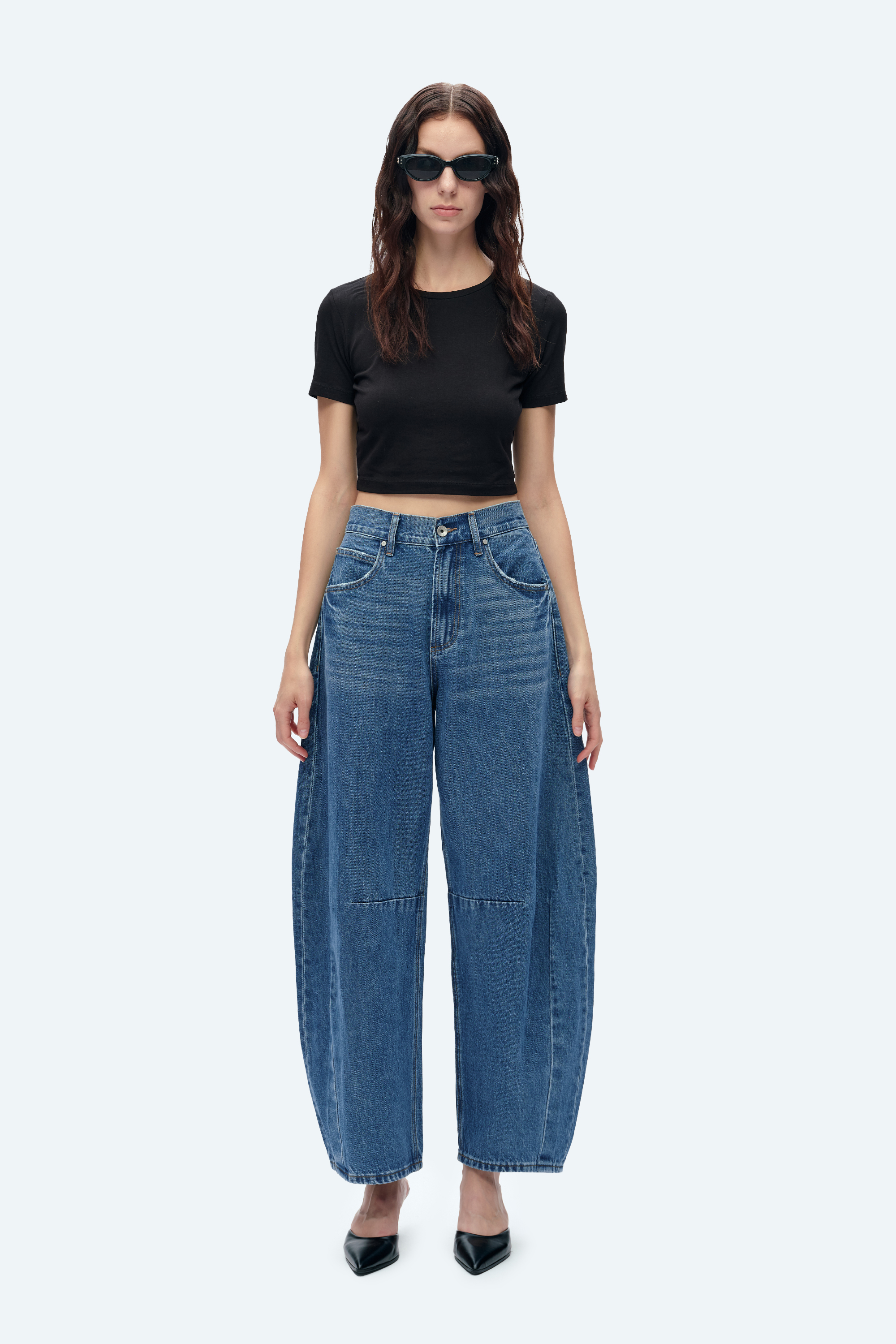 Katia Tailored Barrel Leg Denim Jeans | BAYEAS Katia Tailored Barrel Leg Denim Jeans | BAYEAS