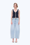 Mid Rise Balloon Denim Jeans
