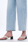 Mid Rise Balloon Denim Jeans