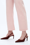 Mid Rise Barrel Pants