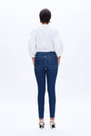 Emily Mid Rise Skinny Denim Jeans-Skinny-BAYEAS