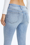 High Rise Skinny Denim Jeans-Skinny-BAYEAS