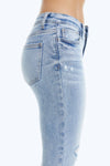 High Rise Skinny Denim Jeans-Skinny-BAYEAS