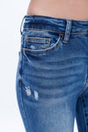 High Rise Skinny Denim Jeans-Skinny-BAYEAS