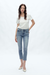 Mid Rise Skinny Denim Jeans Ankle Raw Hem-Skinny-BAYEAS