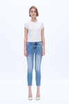 High Rise Slim Straight Denim Jeans