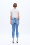 High Rise Slim Straight Denim Jeans