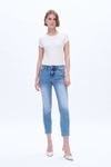 High Rise Slim Straight Denim Jeans