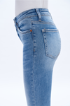 High Rise Slim Straight Denim Jeans