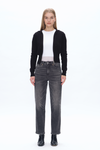 High Rise Straight Denim Jeans