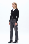 High Rise Straight Denim Jeans