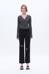 High Rise Straight With Lace-Straight-BAYEAS