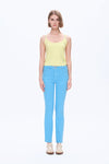 Womens Slim Fit Pants-Straight-BAYEAS