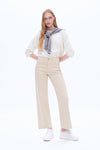 High Rise Wide Leg Denim Jeans-Wide Leg-BAYEAS