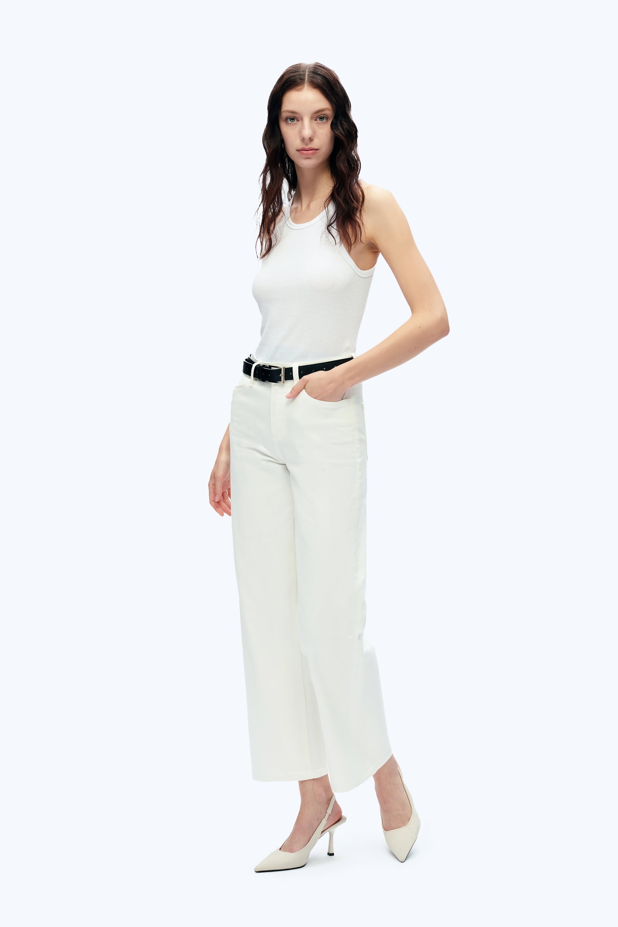 High Rise Wide Leg Denim Jeans – Bayeas