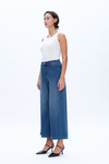 High Rise Wide Leg Flare Denim Jeans-Wide Leg-BAYEAS
