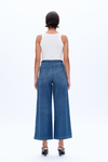 High Rise Wide Leg Flare Denim Jeans-Wide Leg-BAYEAS