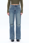 Super High Rise Wide Leg Denim Jeans