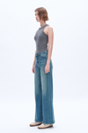Aria High Rise Wide Leg Denim Jeans-Wide Leg-BAYEAS