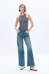 Aria High Rise Wide Leg Denim Jeans-Wide Leg-BAYEAS
