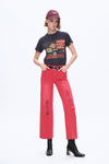 Ally High Rise Distressed Wide Leg Pants-Wide Leg-BAYEAS